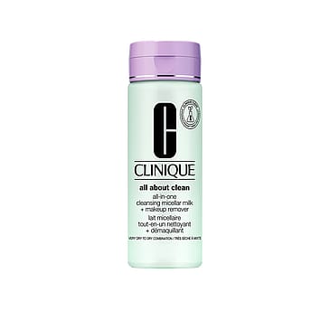 Clinique All About Clean Micellar Milk + Makeup Remover Very Dry to Combination Skin 200 ml