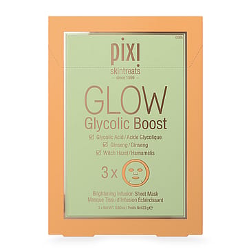 Pixi GLOW Glycolic Boost Sheet Mask 3 pcs
