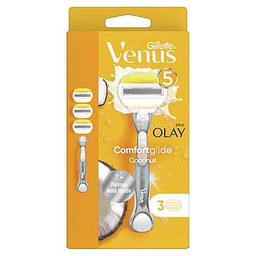 Gillette Comfortglide Coconut + Olay barberskraber 1+3 stk.