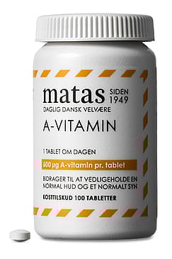 Matas Striber A-vitamin 600 mcg 100 tabl.