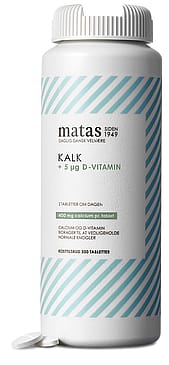 Matas Striber Kalk 400 mg + D-vitamin 5 µg 300 tabl.