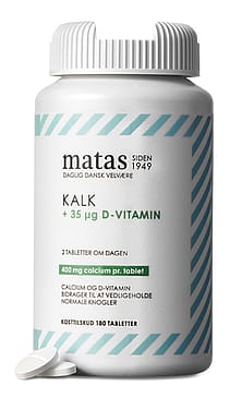 Matas Striber Kalk 400 mg + D-vitamin 35 µg 180 tabl.