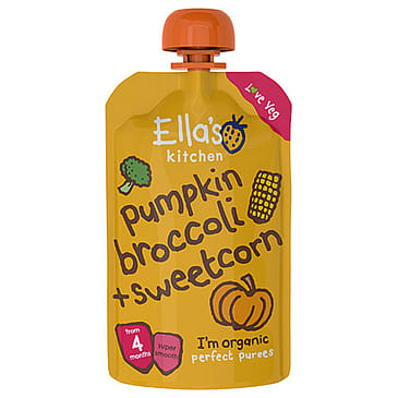 Ella's Kitchen Mos m. græskar og broccoli 120 g