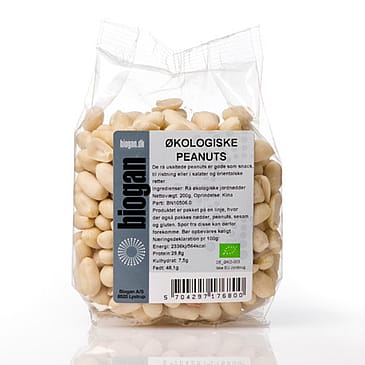 Biogan Peanuts rå Ø 200 g