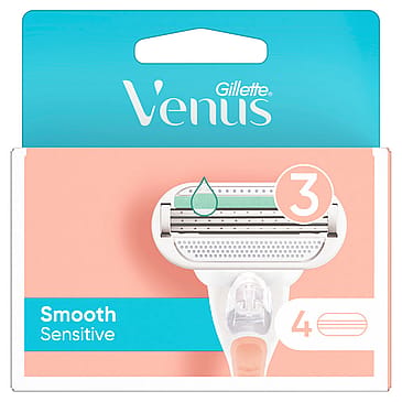 Gillette Smooth Sensitive Razor Blades 4 pack