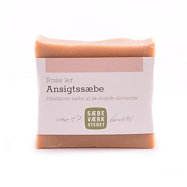 SÆBEVÆRKSTEDET Ansigtssæbe med Rosa ler