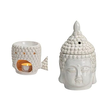 Fischer Pure Nature Duftlampe Buddha Hvid