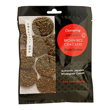 Clearspring Rice Cracker Black Sesame Ø 40 g