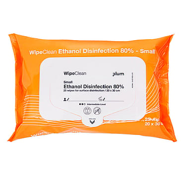 Plum WipeClean Overfladedesinfektion Small 25 stk.
