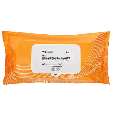 Plum WipeClean Overfladedesinfektion Mini 100 stk.