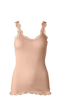 Rosemunde Top i Økologisk Bomuld Peachy Rose S