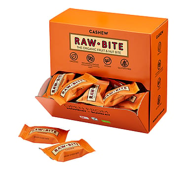 Rawbite Frugt- og nøddebar Glutenfri Ø Cashew / Snackbox