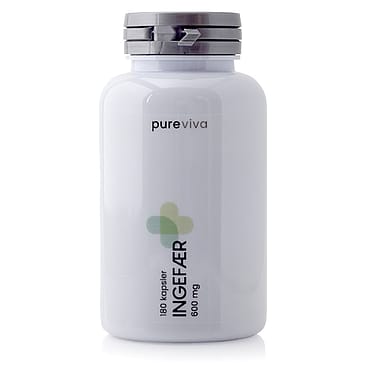 Pureviva Ingefær (600 mg) 180 kaps.