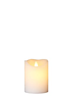 Sirius Sara Genopladelig Ø7,5xH10cm Hvid