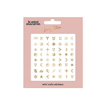 Le mini macaron Mini Nail Art Stickers Lucky Star