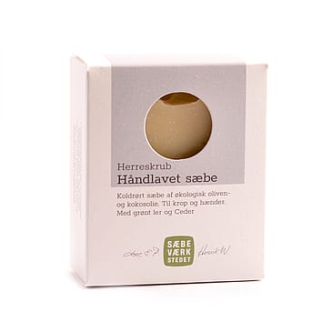 SÆBEVÆRKSTEDET Håndlavet sæbe Herreskrub 100 g