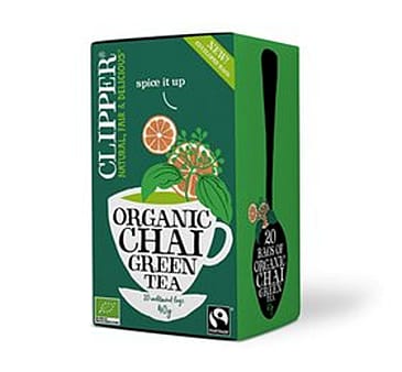 Clipper Grøn Te Chai Ø 20 breve