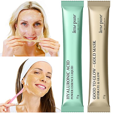 âme pure Jelly Glow Rubber Mask Good to Glow Gold