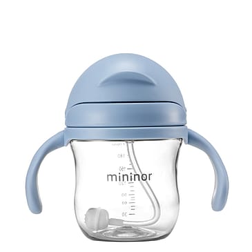 Mininor Sugerørskop Blå 220 ml