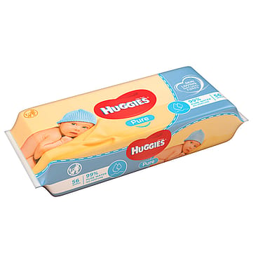 Huggies Wipes Pure 56 stk