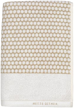 Mette Ditmer GRID Gæstehåndklæde 2-pak Sand 38 x 60 cm
