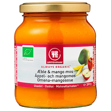 Urtekram Æble & mango mos Ø 360 g