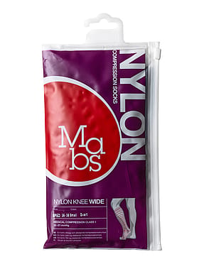 Mabs Nylon Knæstrømpe Wide Sort Sand S