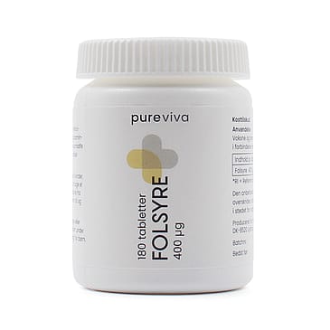 Pureviva Folsyre 400 µg 180 tabl.