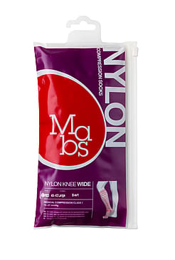 Mabs Nylon Knæstrømpe Wide Sort Sort L