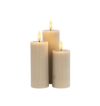 Sirius Smilla Genopladelig 3 stk. Varm Grå