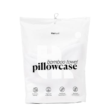 Hairlust Bamboo Towel Pillowcase Hvid 60 x 63 cm