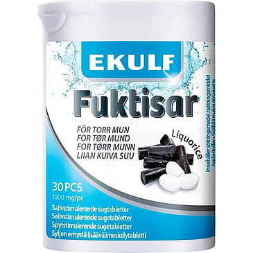 Ekulf Spytstimulerende lakrids sugetabletter 30 sugetabl.