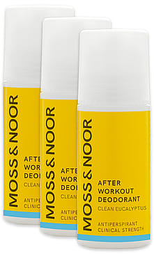 Moss & Noor After Workout Deodorant Clean Eucalyptus 3 pack