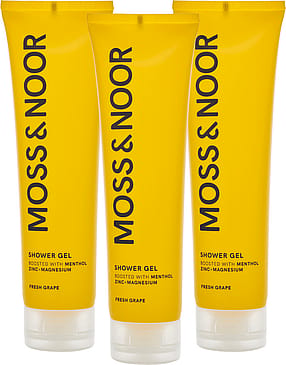 Moss & Noor After Workout Shower Gel Fresh Grapefruit 3 pack