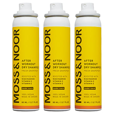 Moss & Noor After Workout Dry Shampoo Dark Hair 3 pack