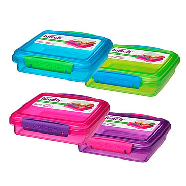 Sistema Sandwich Box Assorteret farver/ 450 ml