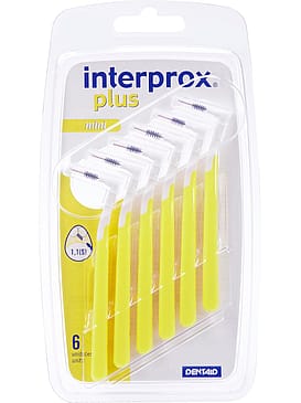 Interprox Mellemrumsbørste 0,75 mm Vinkel Plus Gul