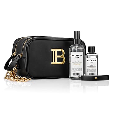 BALMAIN PARIS Hair Couture Signature Bag Leave in & Argan Elixir Sæt