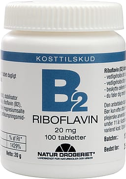 Natur Drogeriet B2 Riboflavin 20 mg 100 stk.