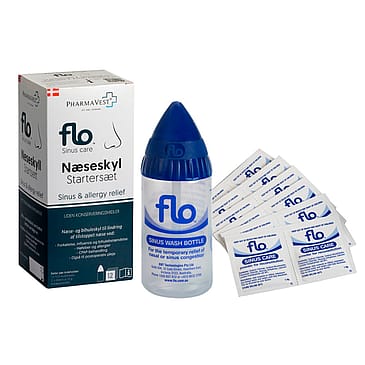 FLO Næseskyl Startersæt 1 flaske plus 12 refill sæt