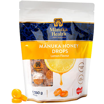 ManukaAid MGO 400+ Manuka Honey Drops Citron 58 stk.