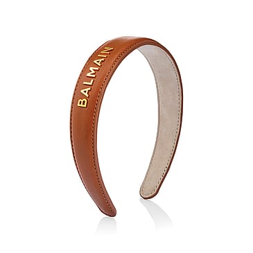 BALMAIN PARIS Hair Couture Cellulose Acetate Pince à Cheveux Cognac Large