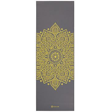 GAIAM Yoga Mat Citron Sundial 6 mm Printed