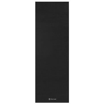 GAIAM Yoga Mat Black 4 mm Solid