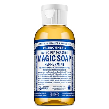 Dr. Bronner's Castile Soap Peppermint 60 ml