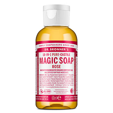 Dr. Bronner's Castile Soap Rose 60 ml
