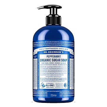 Dr. Bronner's Organic Sugar Soap Peppermint 710 ml