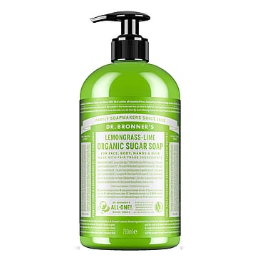 Dr. Bronner's Lemongrass Lime Organic Sugar Soap 710 ml