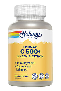 Solaray C-vitamin C500+ Hyben og Citron 180 tabl.