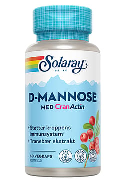 Solaray D-Mannose med CranActin 60 Veg. kaps.